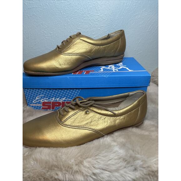 Easy Spirit Anti Gravity MOTION Gold Leather Shoes Womens' 9B Comfort - Picture 1 of 15